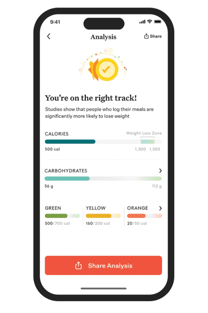 Noom app showing diabetes management tools