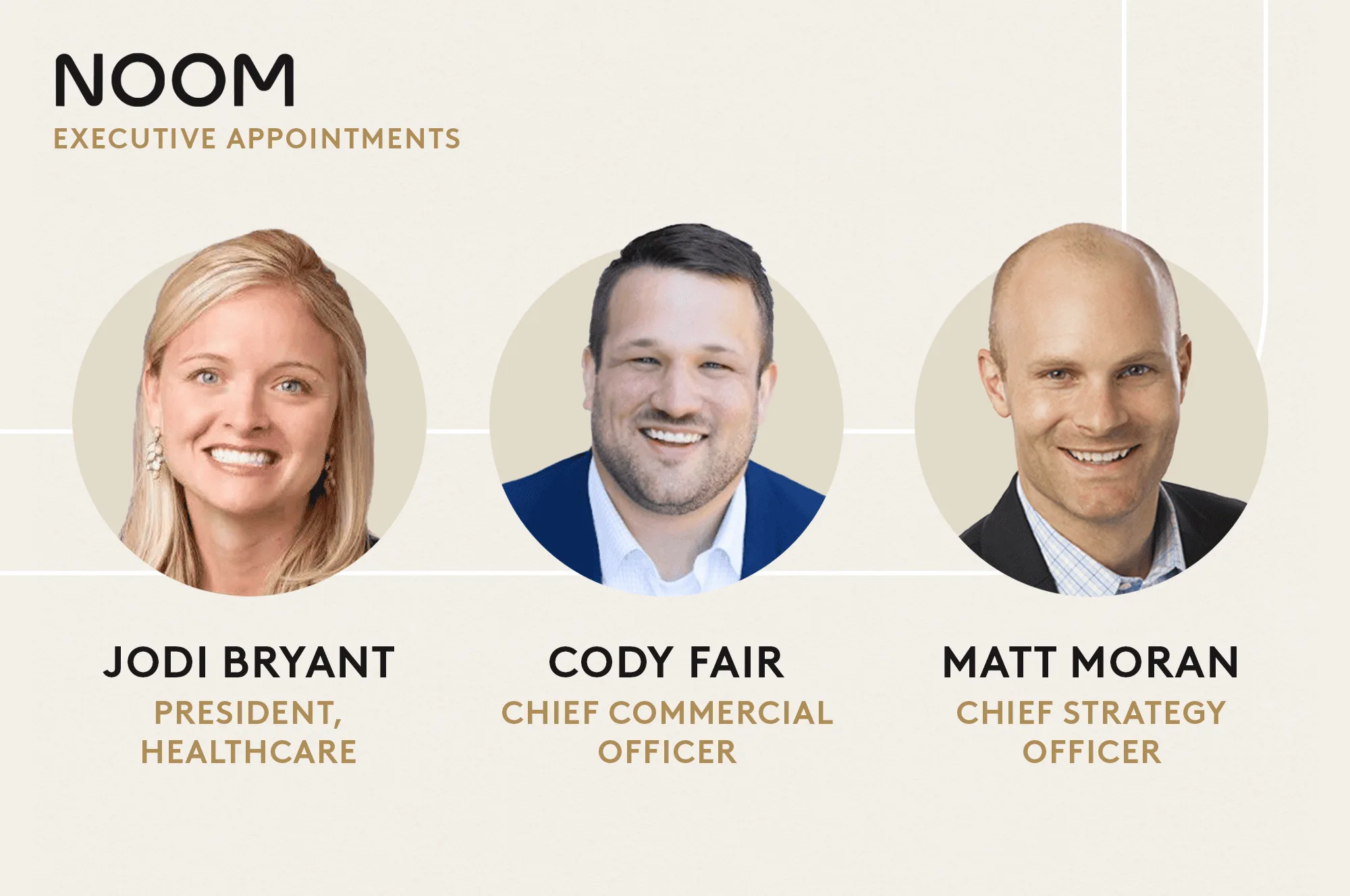 Noom Strengthens Commercial Leadership Team with Trio of Executive Healthcare Appointments